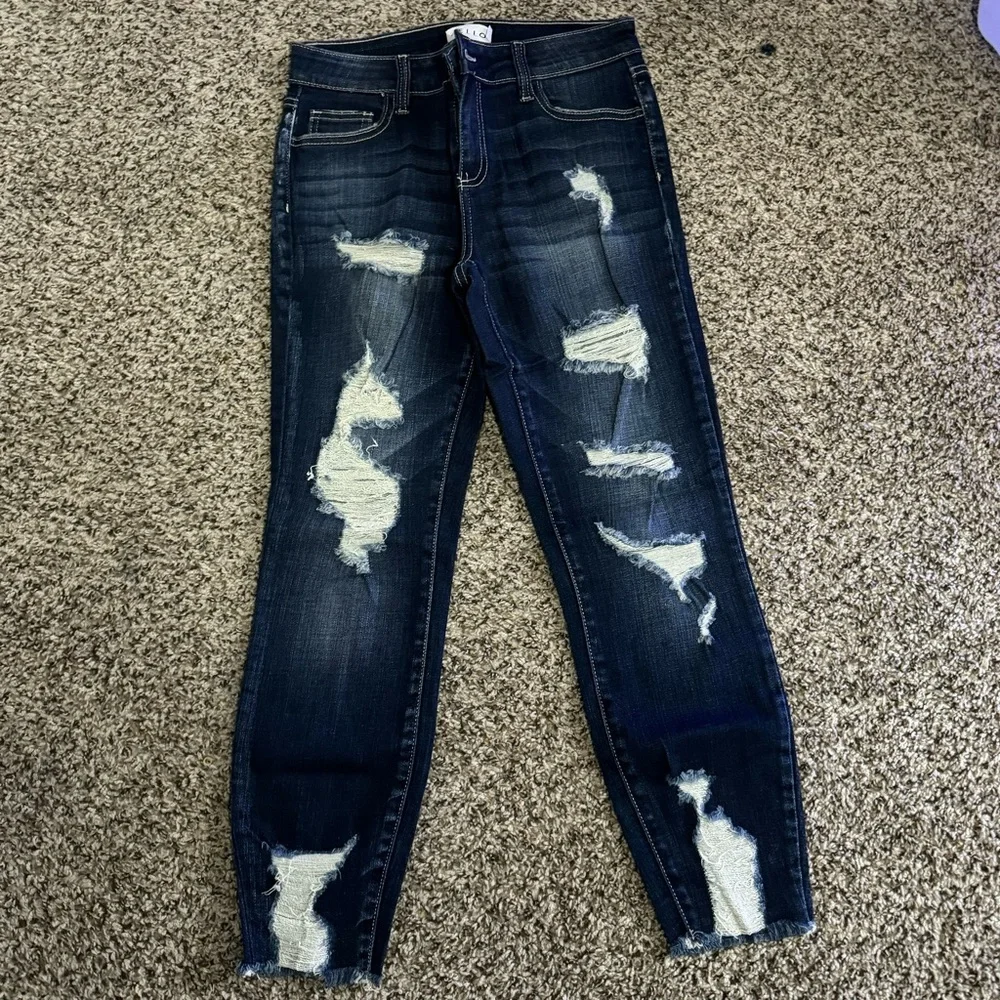 Dark Ripped jeans - Picture 1 of 3